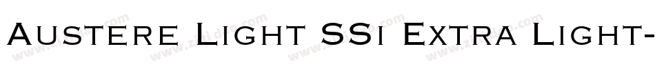 Austere Light SSi Extra Light字体转换